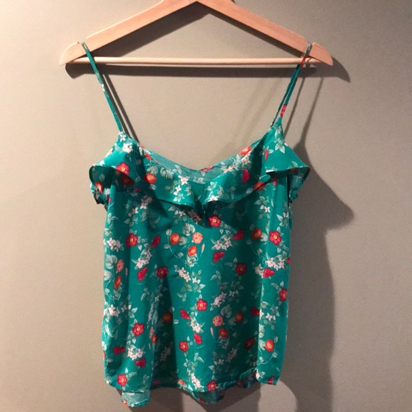 Old Navy ruffle neck tank top - Picture 4 of 7